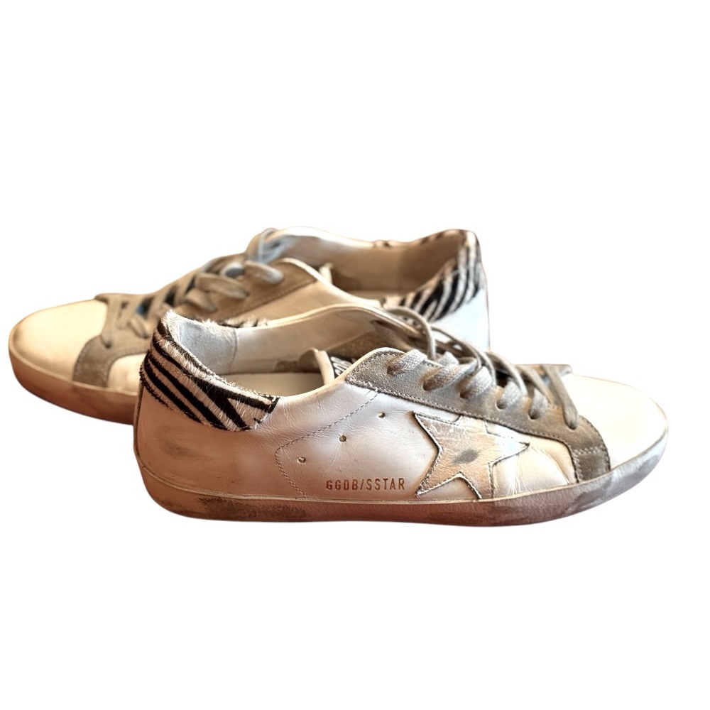 Golden Goose Superstars, zebra printed size 38